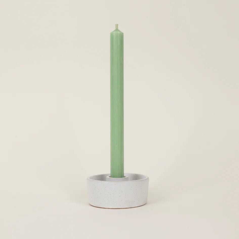 St Eval Single Dinner Candle Atlantic Green - F00046 - Uneeka