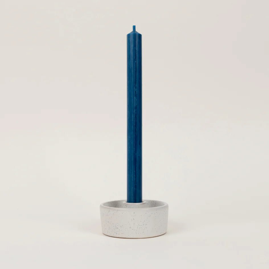 St Eval Single Dinner Candle Bedruthan Blue - F00048 - Uneeka