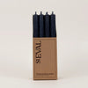 St Eval Single Dinner Candle Charcoal - F00053 - Uneeka