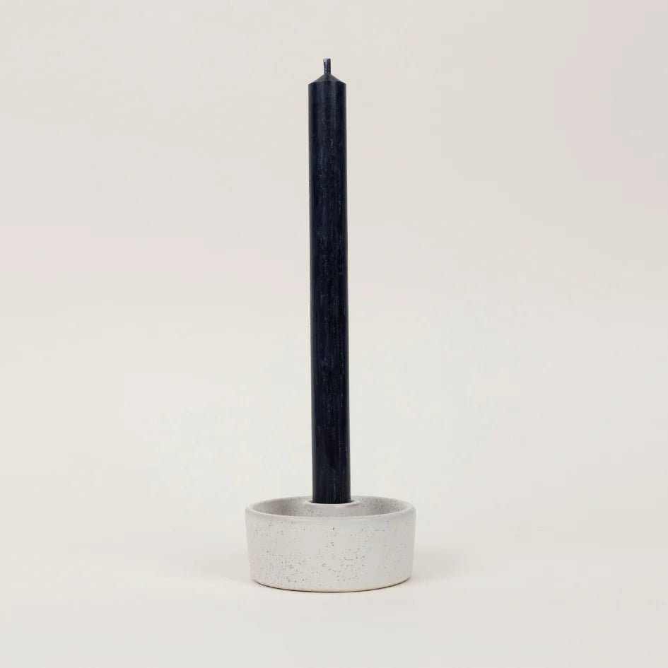 St Eval Single Dinner Candle Charcoal - F00053 - Uneeka