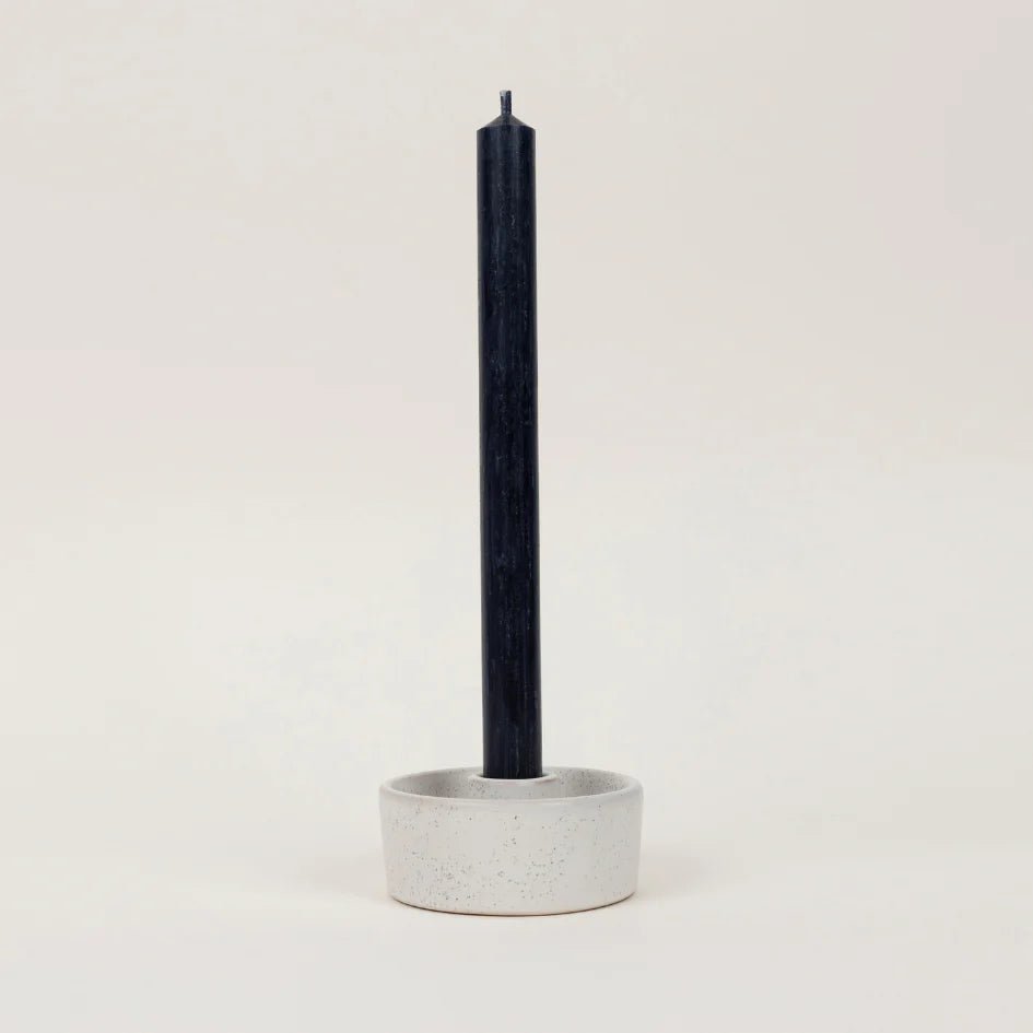 New Single Dinner Candle Charcoal - F00053 - Uneeka