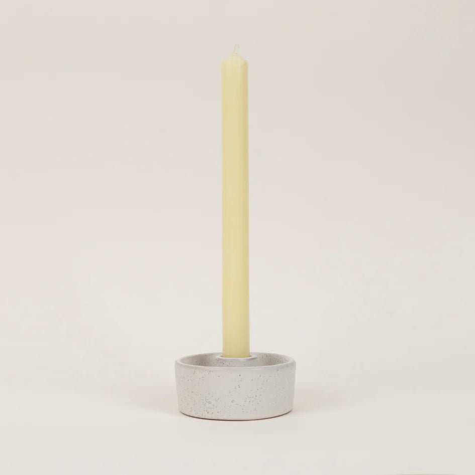 St Eval Single Dinner Candle Ivory - F00261 - Uneeka
