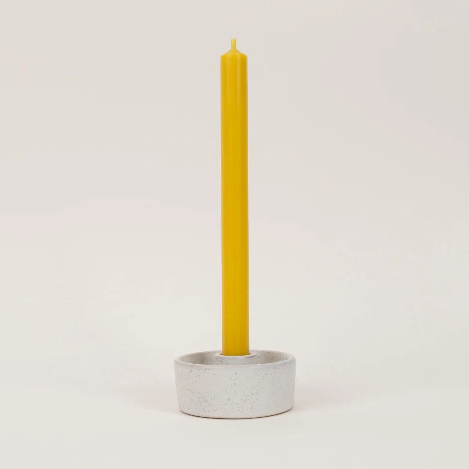 New Single Dinner Candle Ochre - F01193 - Uneeka