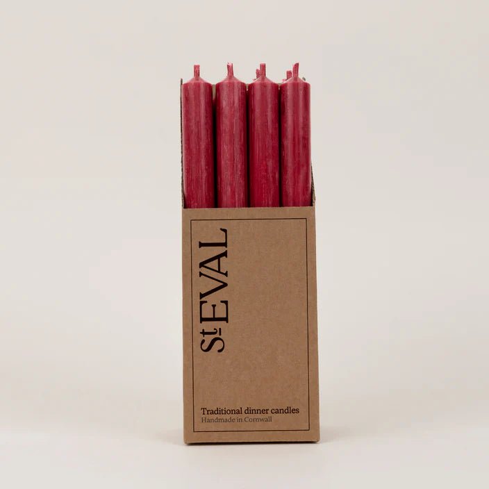 St Eval Single Dinner Candle Pink - F00056 - Uneeka