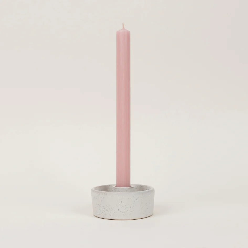 New Single Dinner Candle Rose Quartz - F01189 - Uneeka