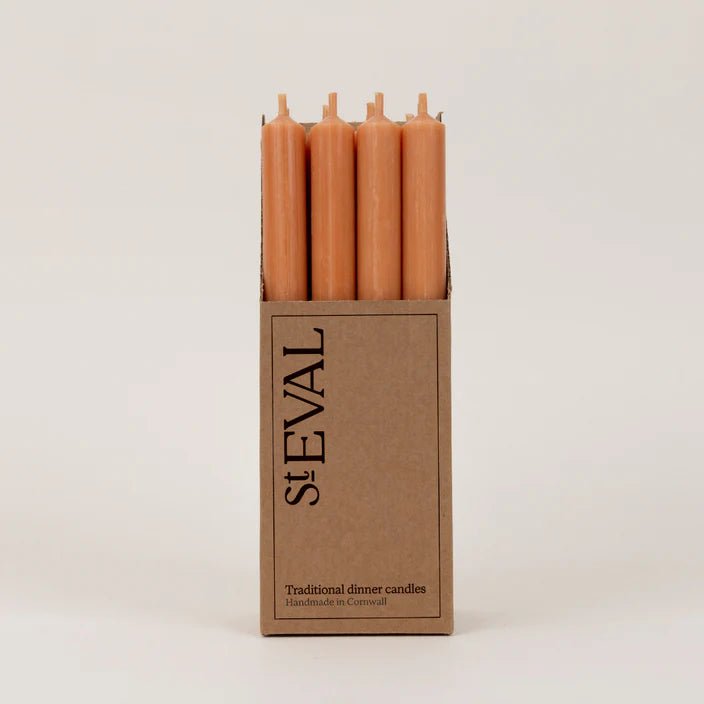 St Eval Single Dinner Candle Terracotta - F00060 - Uneeka