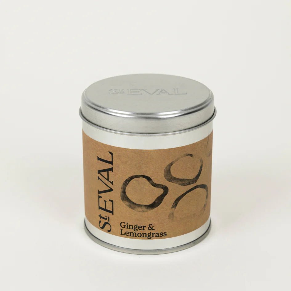 New Tin Candle Ginger & Lemongrass - F01383 - Uneeka