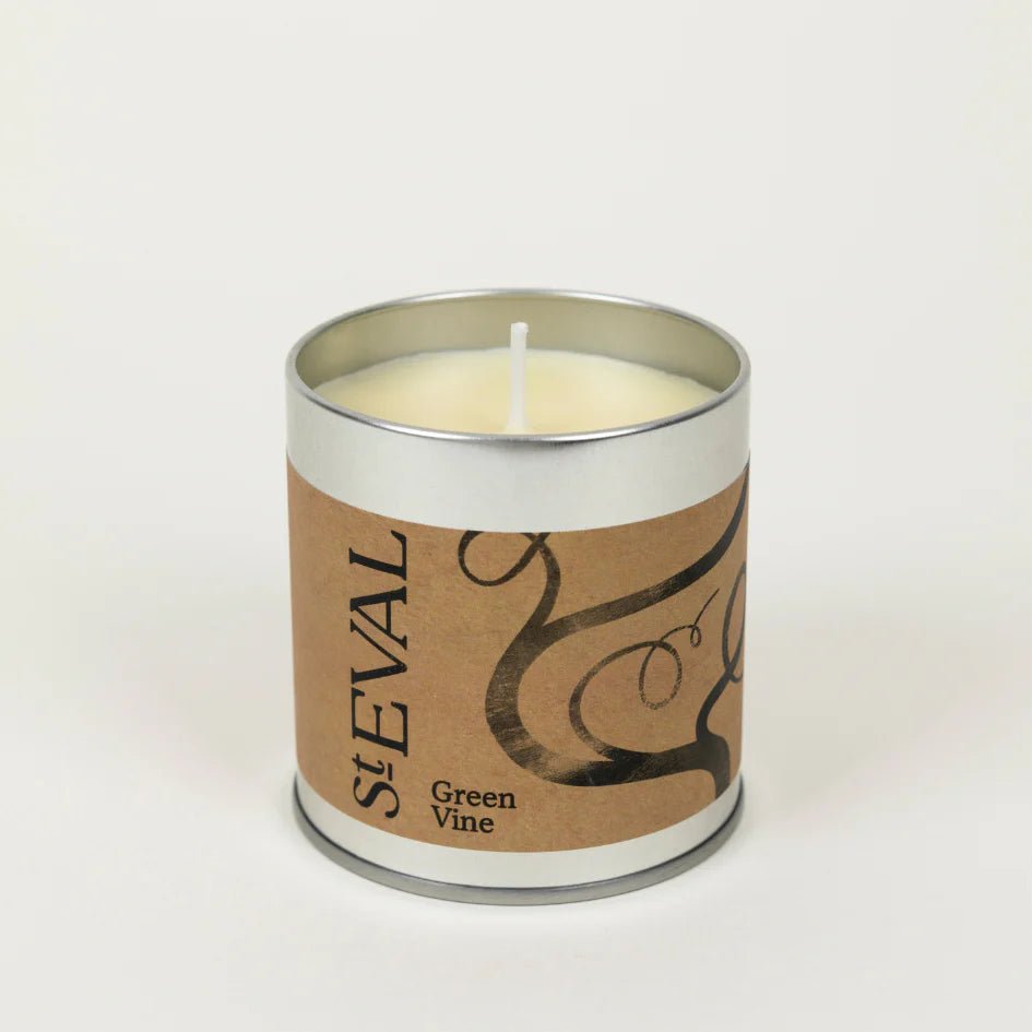 New Tin Candle Green Vine - F01384 - Uneeka