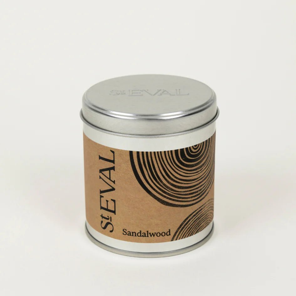St Eval Tin Candle Sandalwood - F00579 - Uneeka