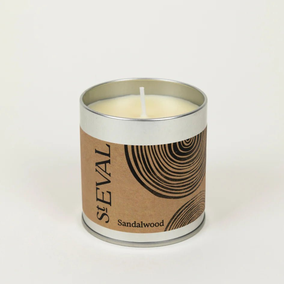 St Eval Tin Candle Sandalwood - F00579 - Uneeka