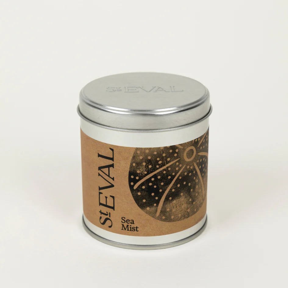 St Eval Tin Candle Sea Mist - F01462 - Uneeka