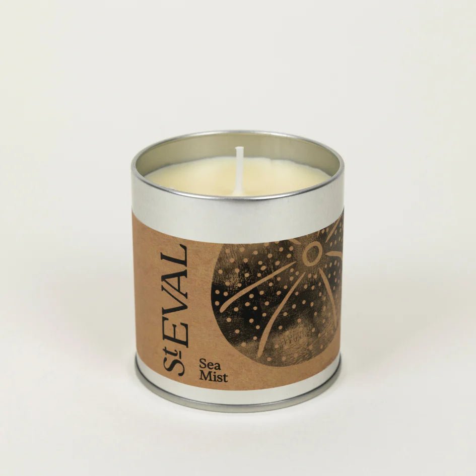 St Eval Tin Candle Sea Mist - F01462 - Uneeka
