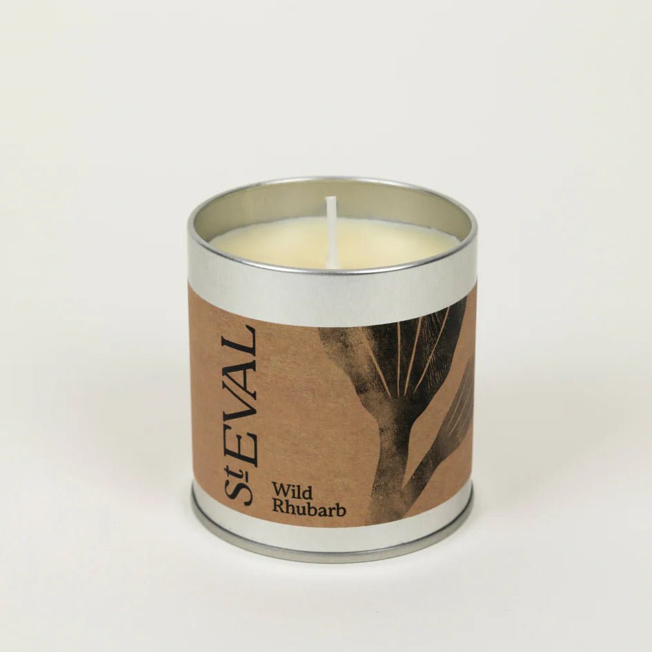 St Eval Tin Candle Wild Rhubarb - F01461 - Uneeka