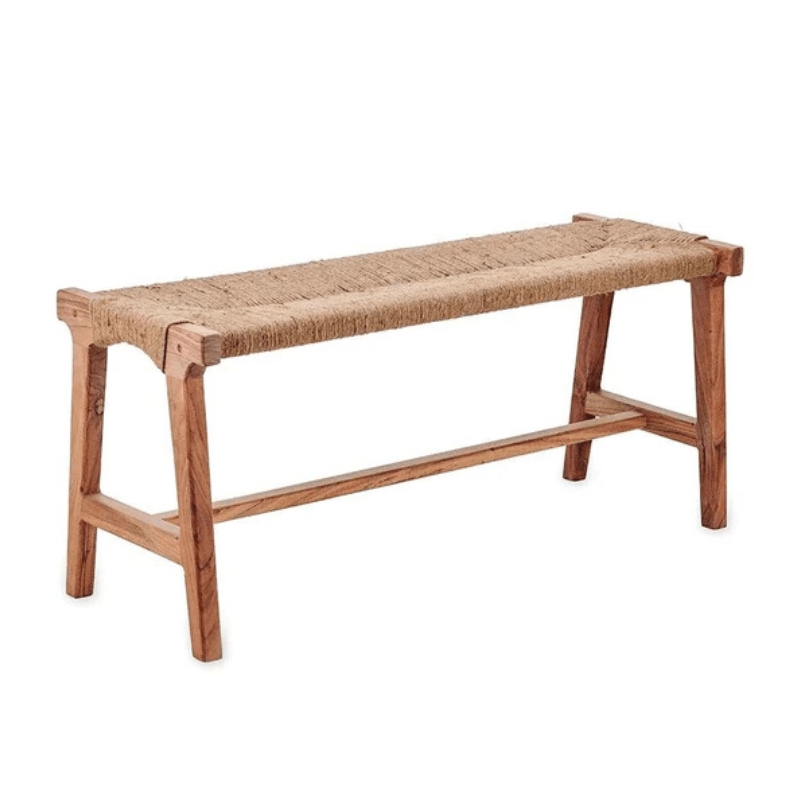 Nkuku Amhara Acacia & Jute Woven Bench - AA5801 - Uneeka