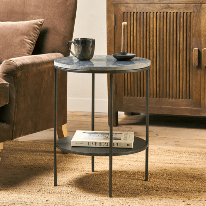 Nkuku Karoko Marble Side Table - KT4501 - Uneeka