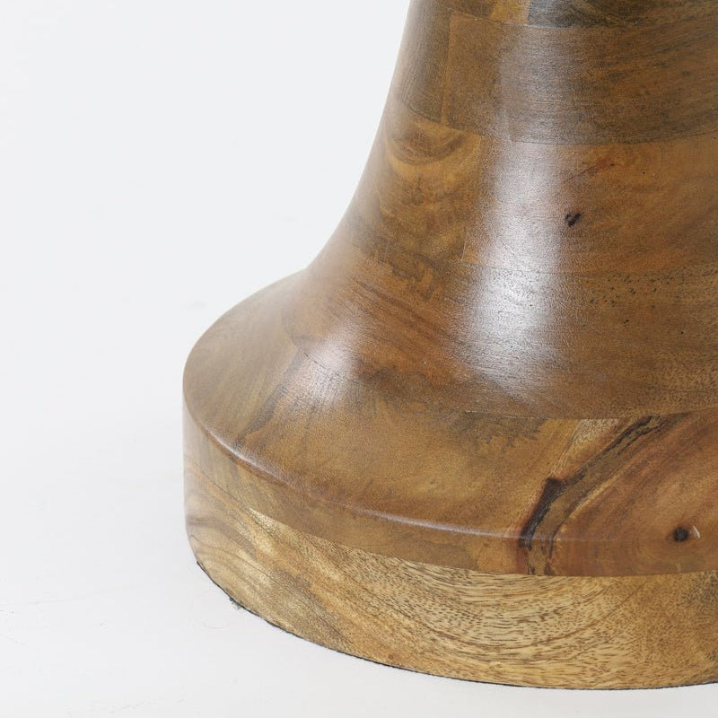 Oiled Brown Wooden Floor Lamp - 7038883 - Uneeka