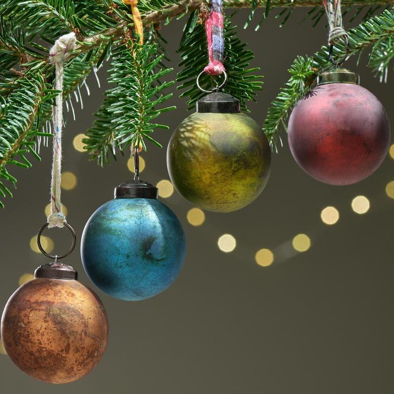 Oko Assorted Colour Christmas Bauble - OB1001 - Uneeka