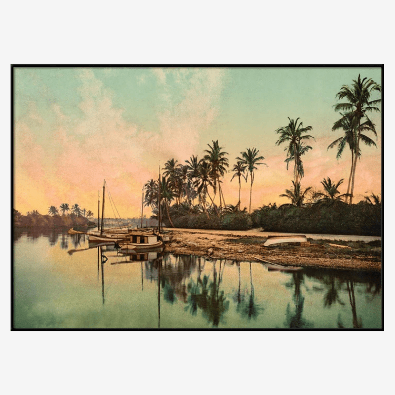 On The Miami River Framed Art Print* - BFG 50x70 PP04H - Uneeka