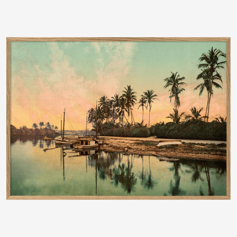 On The Miami River Framed Art Print* - OFG 50x70 PP04H - Uneeka
