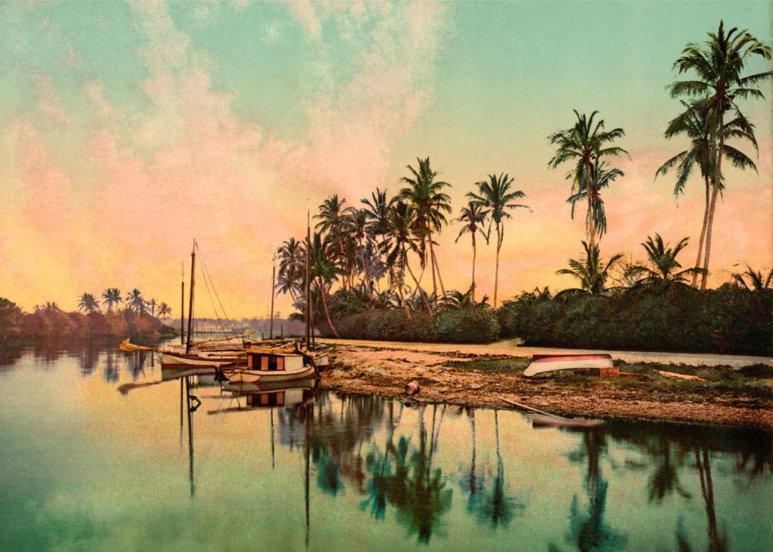 On The Miami River Framed Print - 50x70 PP04H - Uneeka