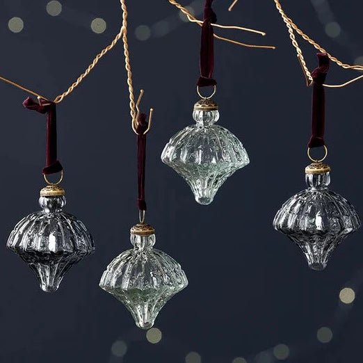 Onir Slate Blue & Clear Baubles* - OB0501 - Uneeka