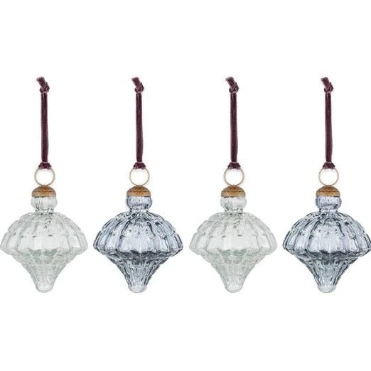 Onir Slate Blue & Clear Baubles* - OB0501 - Uneeka
