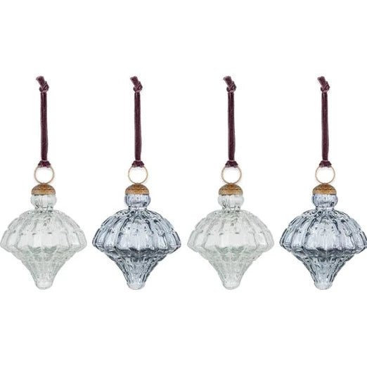 Onir Slate Blue & Clear Baubles* - OB0501 - Uneeka