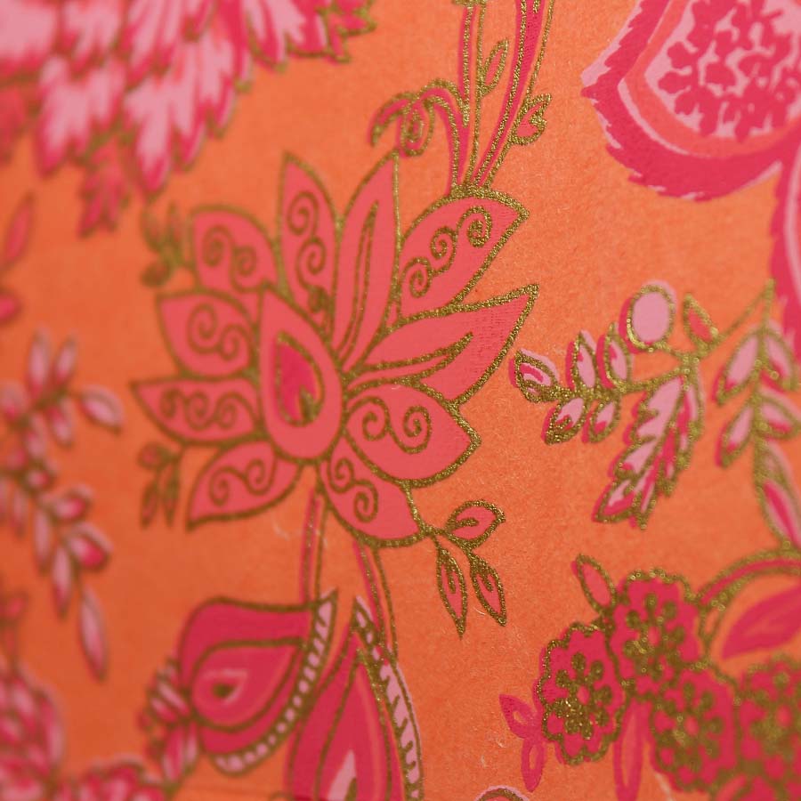 Orange Floral Gift Bags - GBG4004OR - mi - Uneeka