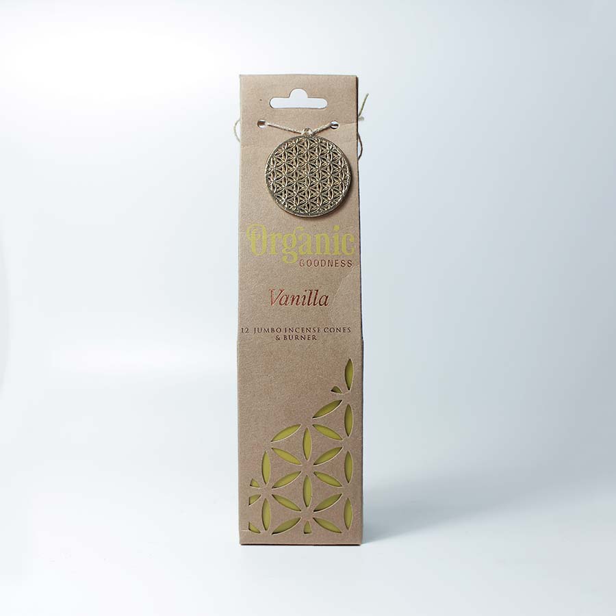 Organic Goodness Incense Cones & Holder - SONG305 - Uneeka