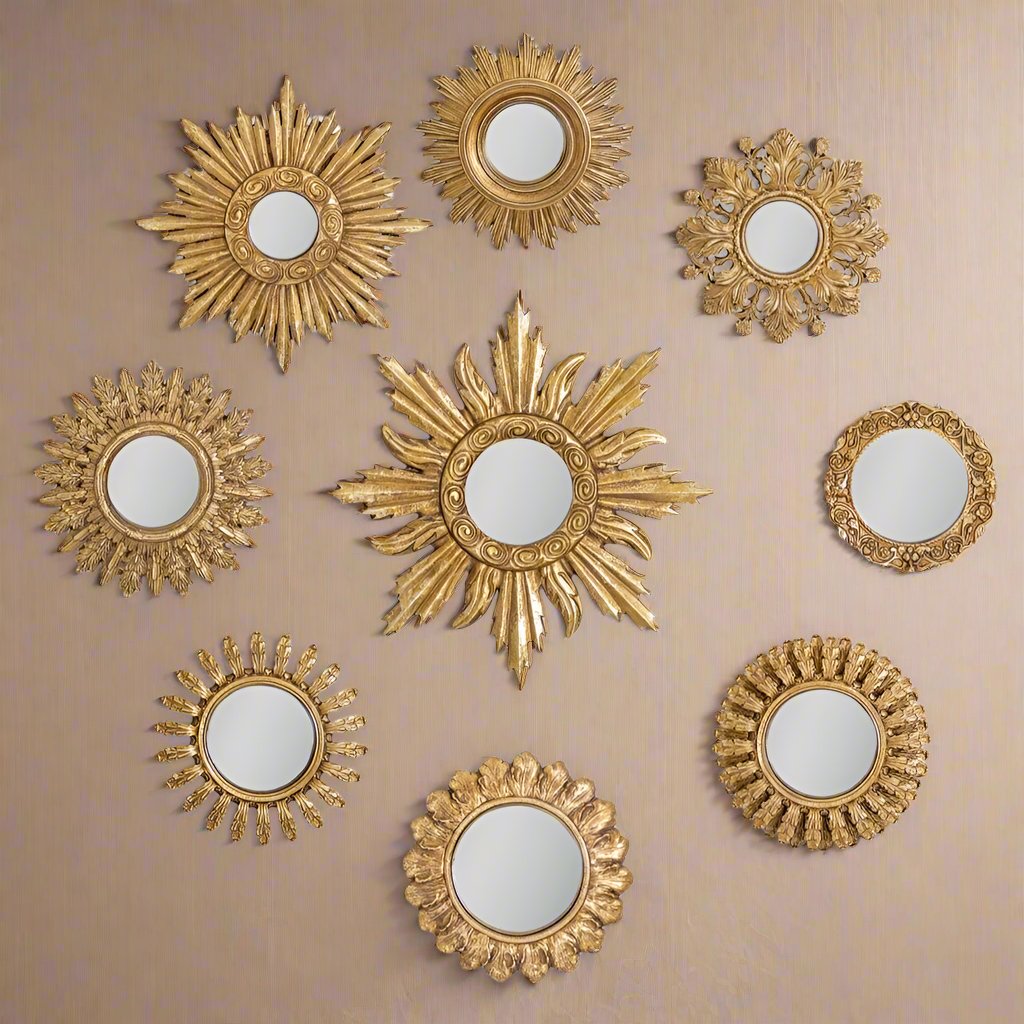 Ornate Gold Framed Mirrors - MK93 MK117 - Uneeka