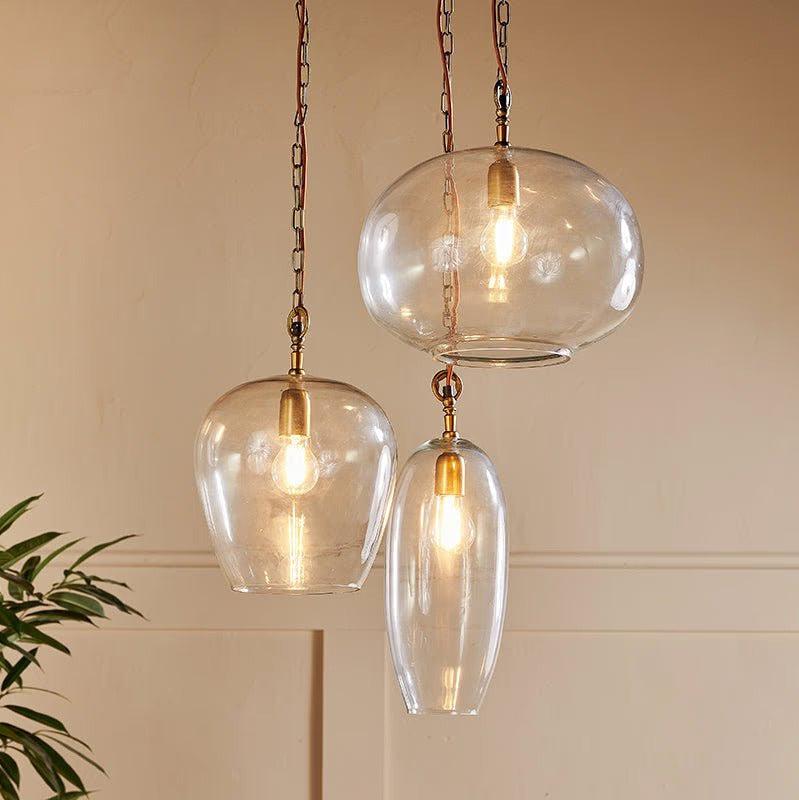 Otoro Clear Glass Pendant Cluster Hanging Lamps - OL1301 - Uneeka