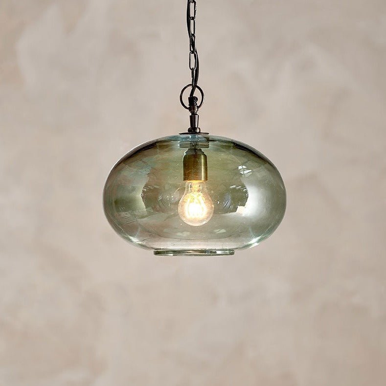 Otoro Green Smoke Glass Pendant - OP2501 - Uneeka