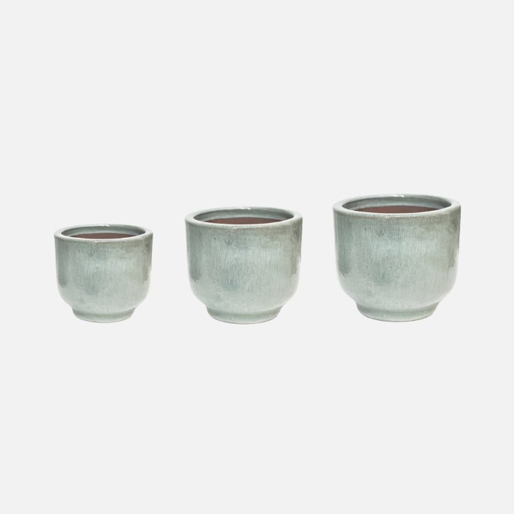Outdoor Sage Reactive Glaze Plant Pot - OSSRGBPS3 - SMALL - Uneeka