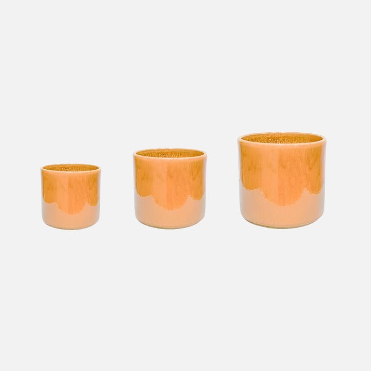 Outdoor Two Tone Honey Plant Pot - OHHPSET3 - SMALL - Uneeka