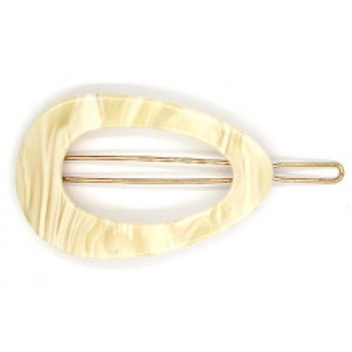 Oval Shaped Resin Hair Pin - BB - 009 - WBW - Uneeka