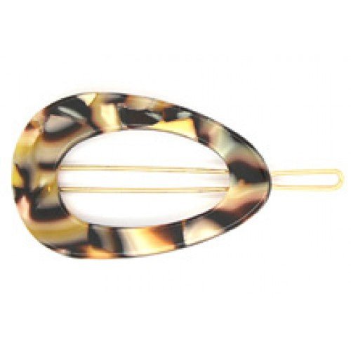 Oval Shaped Resin Hair Pin - BB - 009 - BU - Uneeka