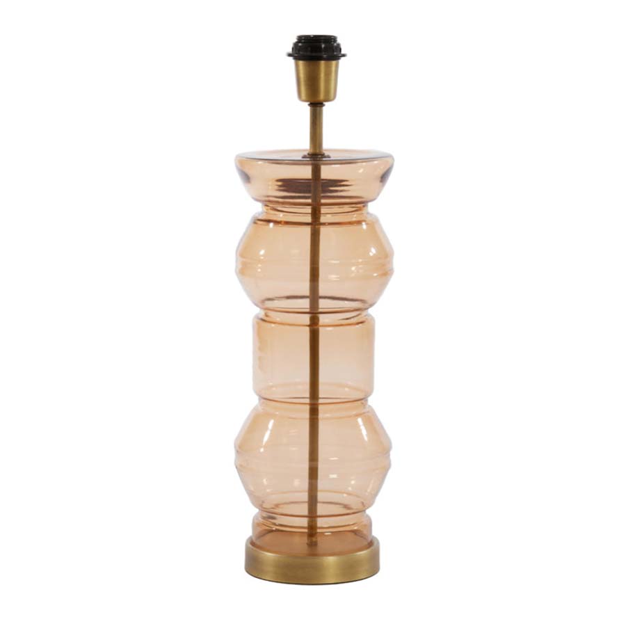 Pahka Ochre Yellow Glass Lamp Base - 8306660 - Uneeka