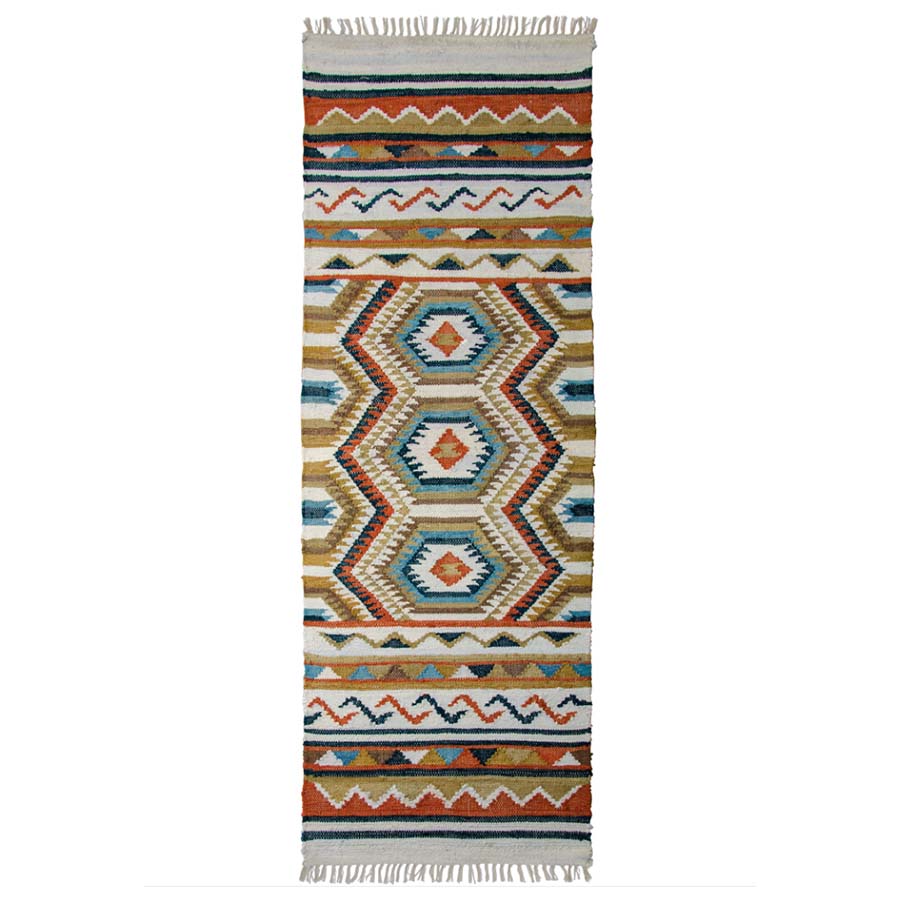 Panja Loom Recycled Chindi Kilim Rug - R15828 - Uneeka