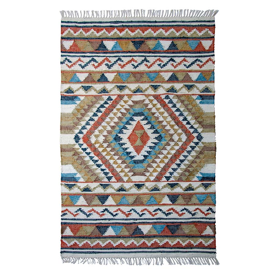 Panja Loom Recycled Chindi Kilim Rug - R15846 - Uneeka