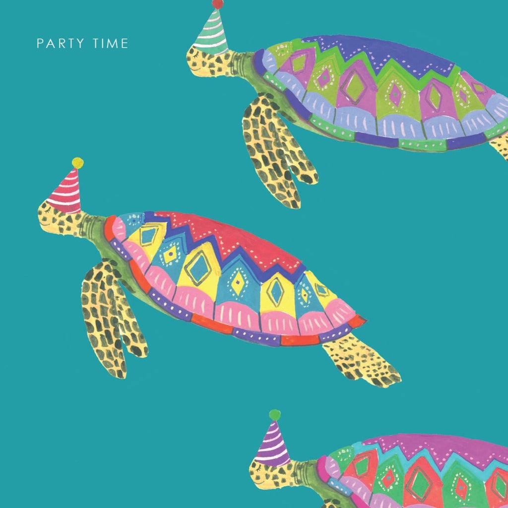 Party Time Sea Turtles Birthday Card - HCWB168 - Uneeka