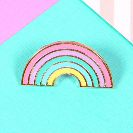 Pastel Rainbow Enamel Pin - EP151 - Uneeka