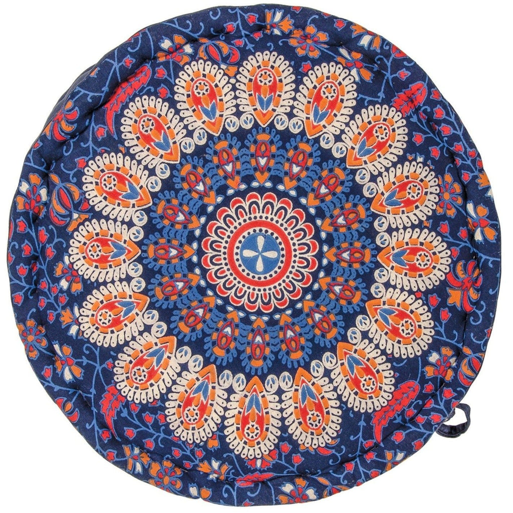 Peacock Print Filled Pouffe - PO500 - Uneeka