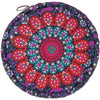 Peacock Print Filled Pouffe - PO500PK - Uneeka