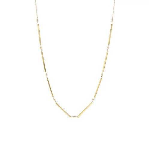 Pearl Bar Necklace - HB704 - Uneeka