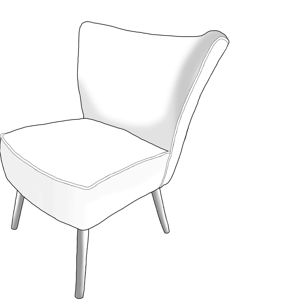 Phoebe Upholstered Fabric Occasional Chair - Made To Order - J Brown Chamonix - 293 Linen - PHOEBE - Uneeka