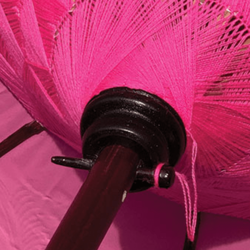 Pink Bali Sun Parasol With Pole Joint - MB77 - Uneeka