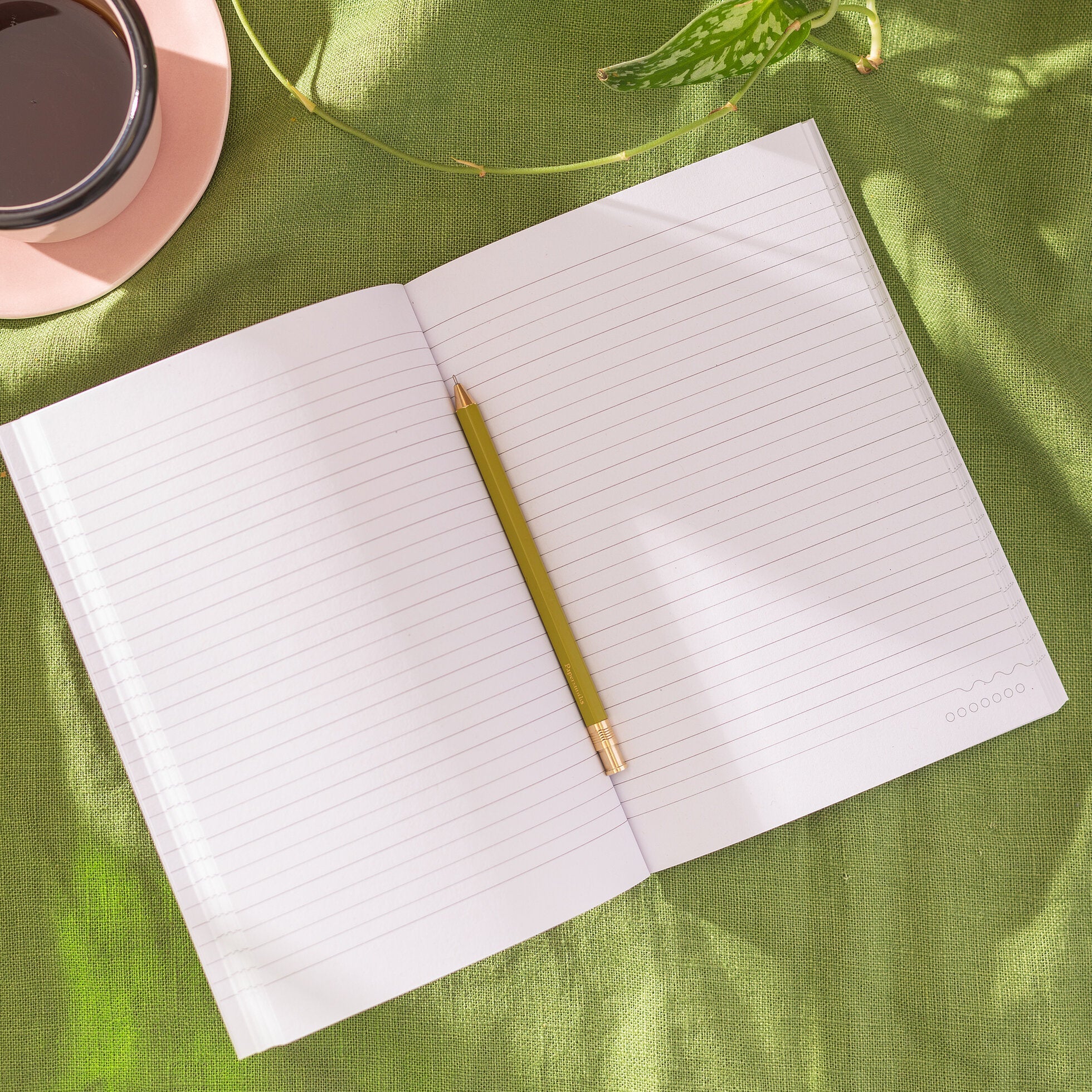 Pink & Red A5 Lined Flat Lay Notebook - TUE - PNK - NTBK - LINED - A5 - Uneeka