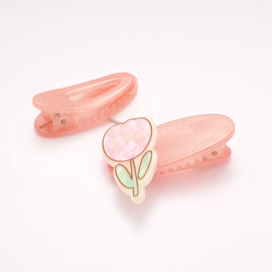 Pink Tulip Twin Pack of Hair Slides - 0.HD1115 - Uneeka