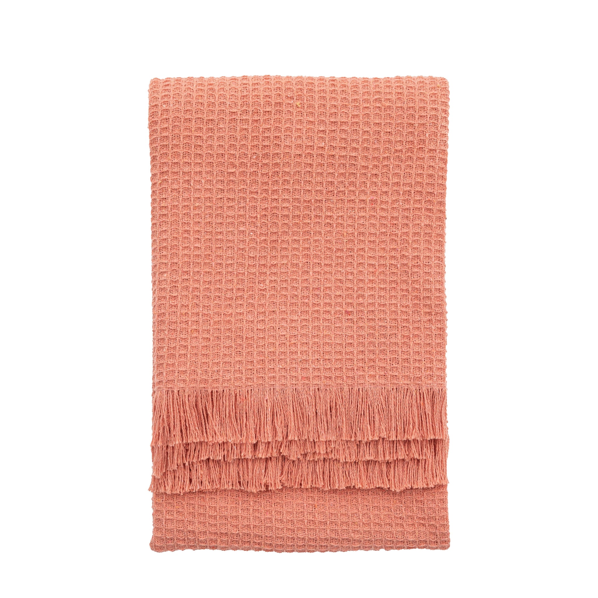 Pink Waffle Throw