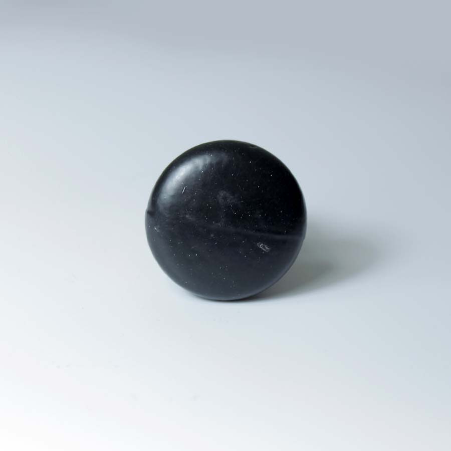 Plain Iron Black Satin Epoxy Shaker Knob - 70.086.SEB.35B - Uneeka